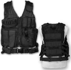 Fosco - Predator tacticalvest zwart